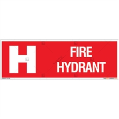 Fire Hydrant Sign in Rectangle