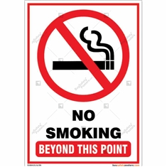 No smoking Sign for your facility smoke free in Portrait Shape