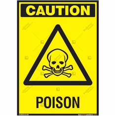 Poison Sign in Portrait