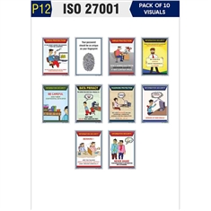 Pack of ISO 27001 Posters | ISO 27001 Poster Pack | Buysafetyposters.com