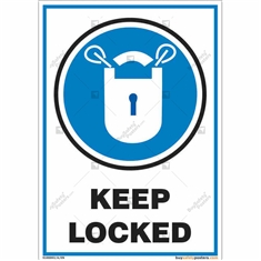 Keep Locked Signs in Portrait
