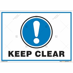 Keep Clear Sign in Landscape