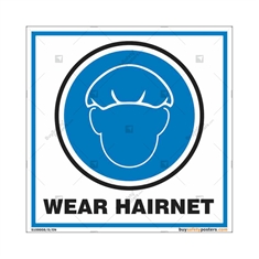 Wear Hairnet Sign in Square