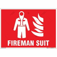 Fireman Suit Sign in Landscape