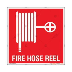Fire Hose Reel Sign in Square