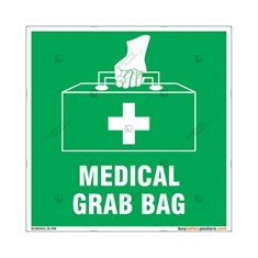 Medical First Aid Kit Sign in Sqaure