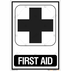 First Aid Signs in Portrait