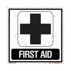 First Aid Signs in Square