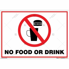 No Food or drinking is allowed signs for any organization in Landscape