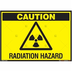 Radiation Hazard Sign in Landscape