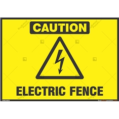 Caution - Electric Fence Sign
