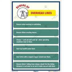 Overhead Line Awareness Poster