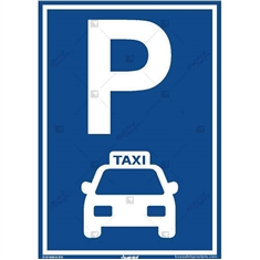 Taxi Parking Sign