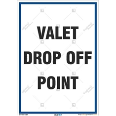 Valet Drop Off Point Sign
