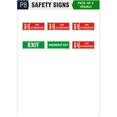Pack of Safety Signs | Fire Safety Signs pack | Buysafetyposters.com