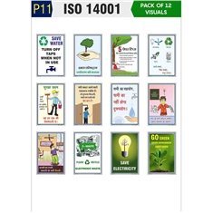 Pack of ISO 14001 Posters | ISO 14001 Posters Pack | Buysafetyposters.com