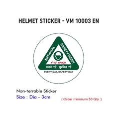 National Safety Week Stickers for helmet