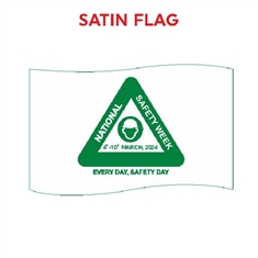 National Safety Week Logo Flag