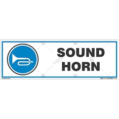 Sound-Horn-Signage in Rectangle