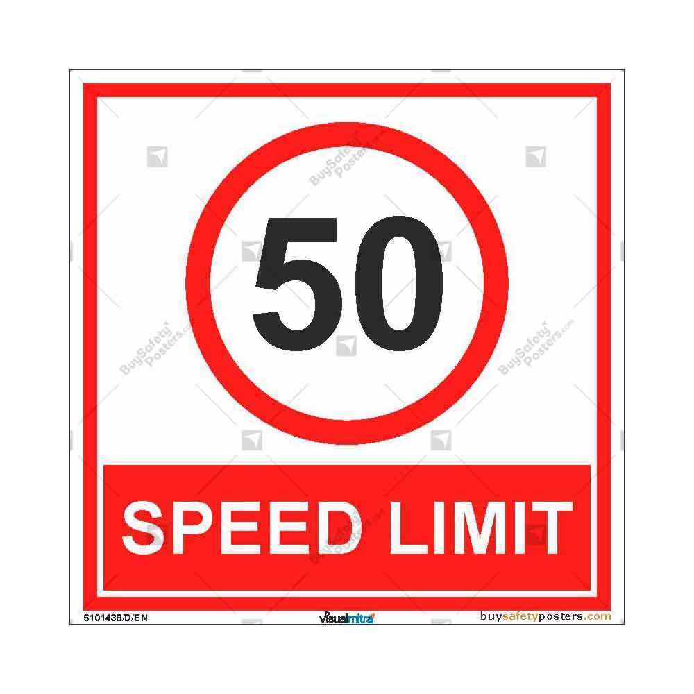 50 speed limit display | Buysigns.in