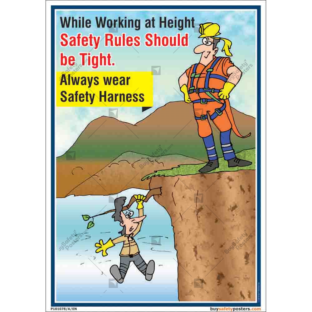 Working At Heights Safety Poster | ubicaciondepersonas.cdmx.gob.mx